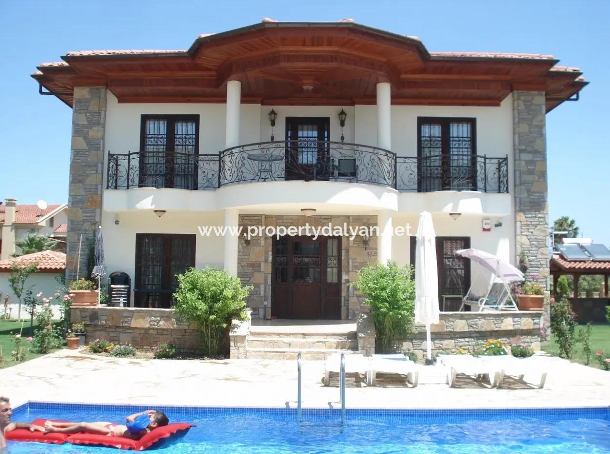 In Dalyan Gülpınar Dalyan Villa Für Verkauf Luxus-Villa In Grundstück Von 800M2 Innerhalb Der Empfohlenen 4 1