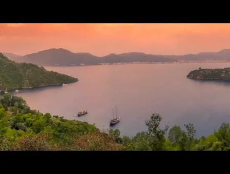 Marmaris Island Dorf Am Meer 4000M2 Land Zum Verkauf Marmaris Schnäppchen Land Zum Verkauf Auf Dem Seeweg