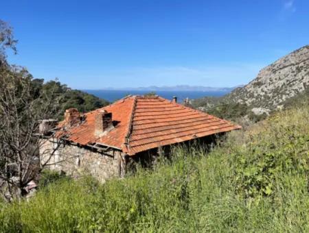 Dorfhaus Zum Verkauf Auf 4.400M2 Grundstück Mit Vollem Meerblick In Gökbel